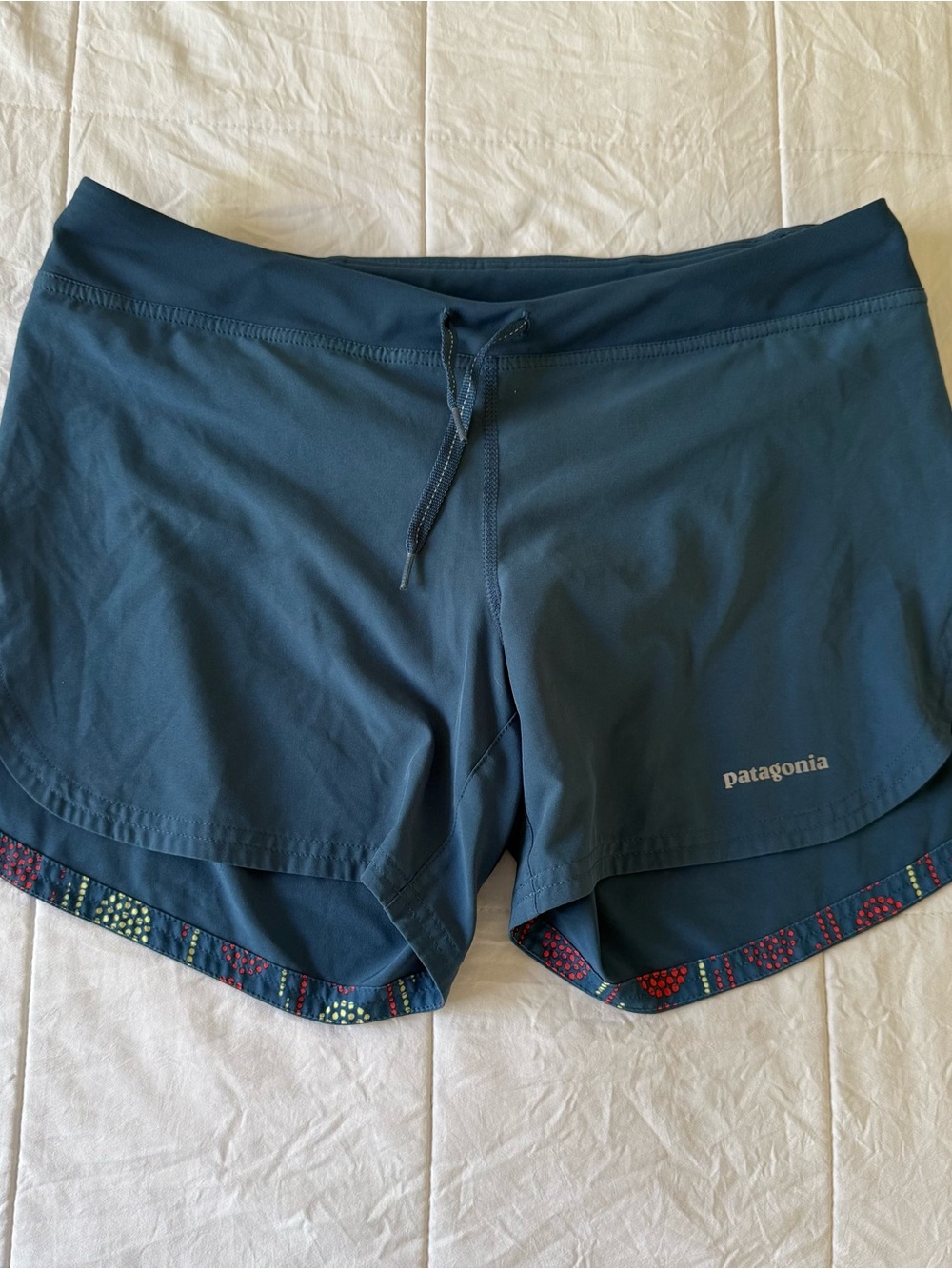 Patagonia Women's Teal Blue Athletic Running Shorts